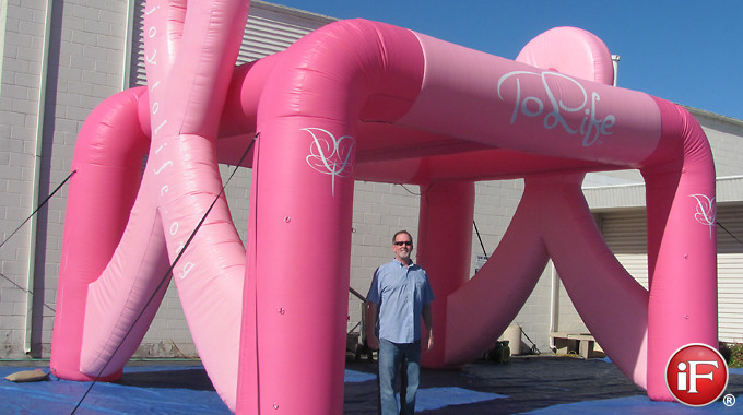inflatable misting tent, misting station, misting inflatable arch, custom misting inflatables